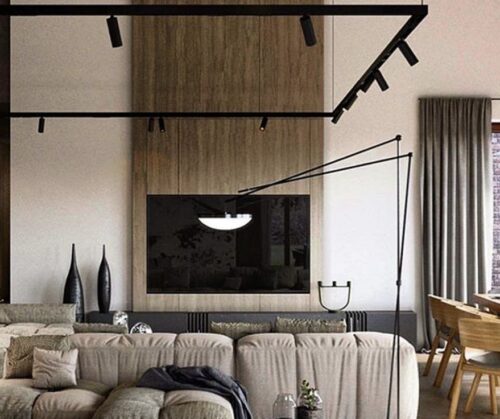 نورپردازی لوکس با چراغ ريلی + عکس